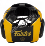 Шлем Fairtex HG-16 полная защита желто-черный 3